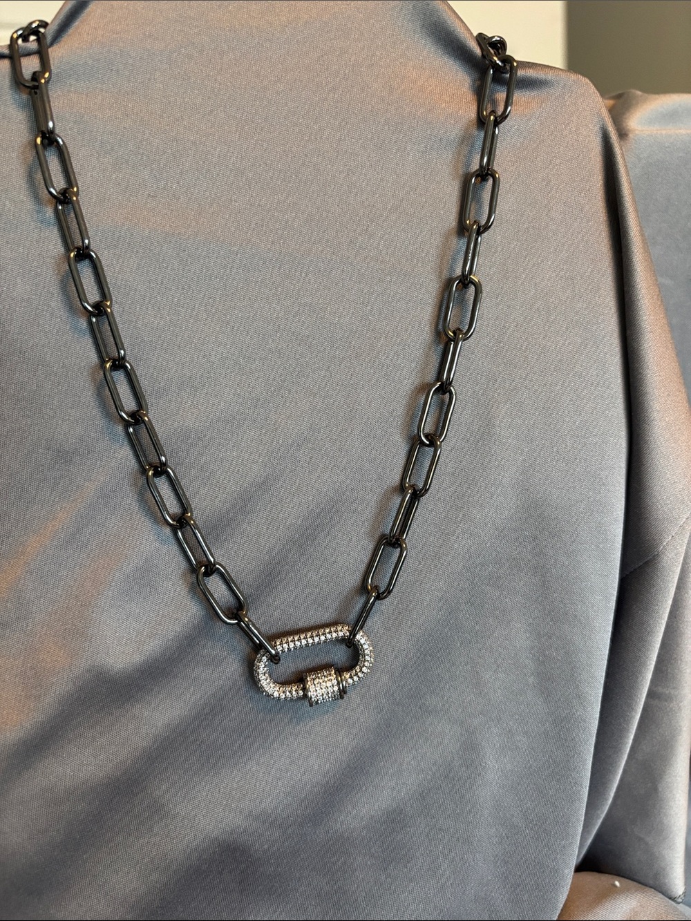 Hematite designer-inspired necklace from Park Lane